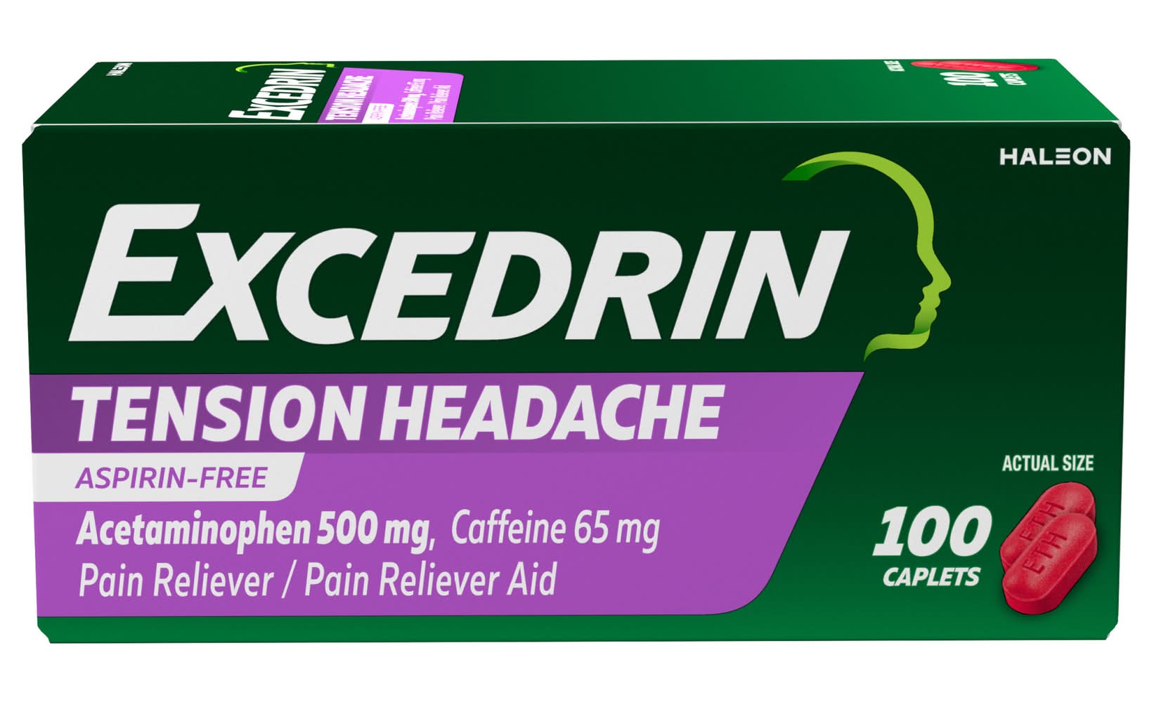Excedrin Tension Headache Relief Caplets (100 ct)