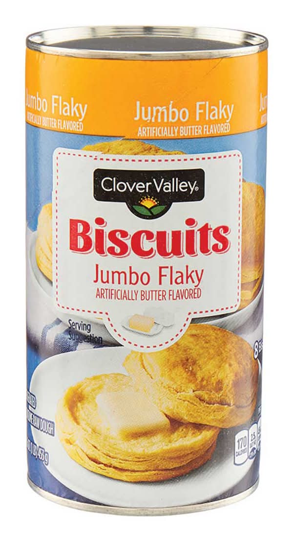 Clover Valley Biscuits Jumbo Flaky 8 Ct