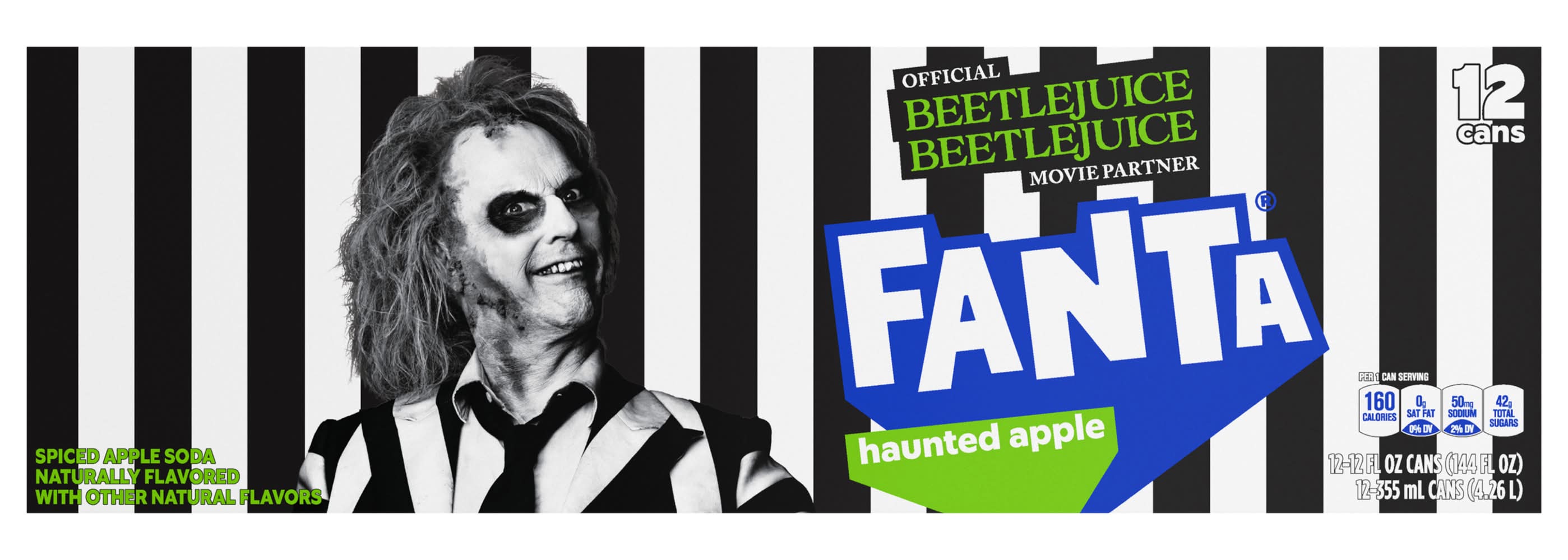 Fanta Flavored Soda, Spiced Apple (12 x 12 fl oz)