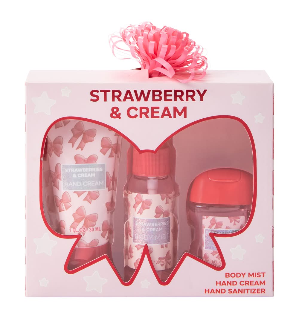 Strawberry & Cream Beauty Set 3-Pack Strawberry & Cream