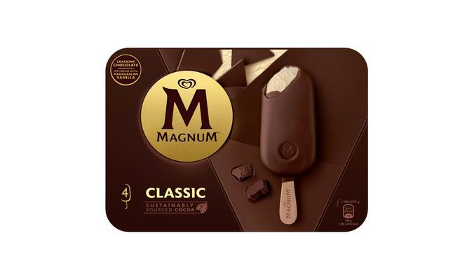 Magnum Classic Ice Cream Sticks 4 x 100 ml