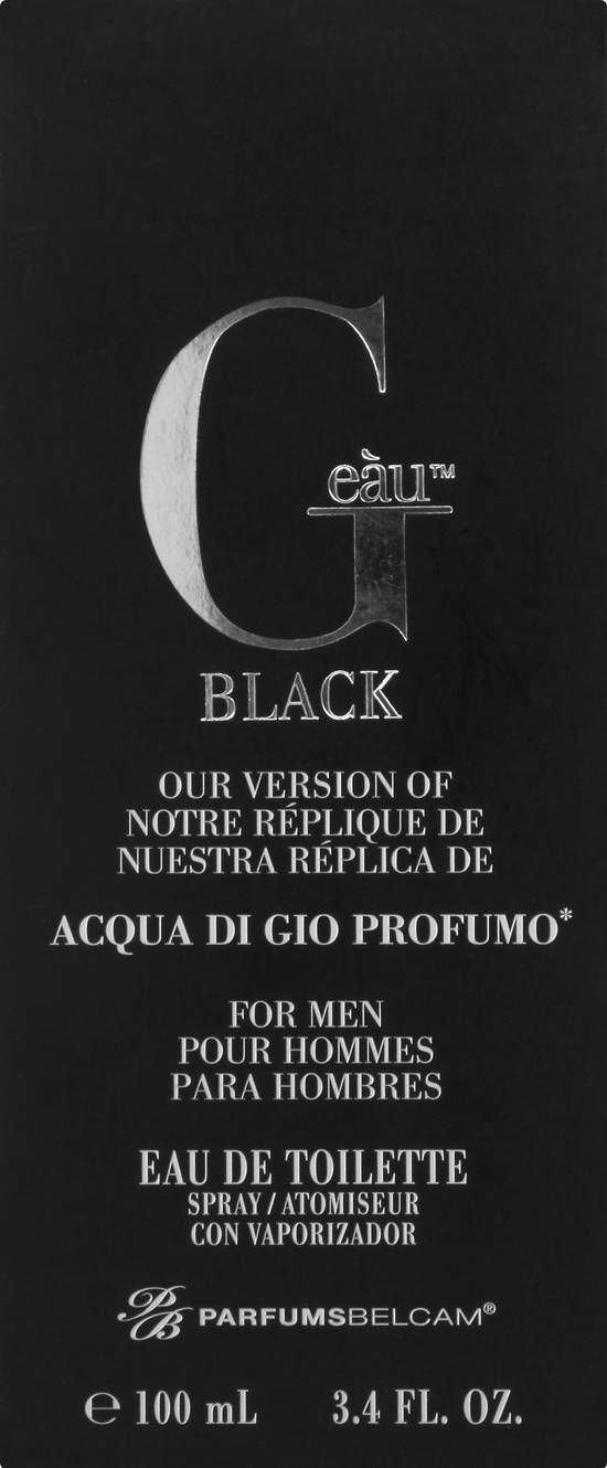 Geau Black Men Spray Acqua Di Gio Profumo Perfume