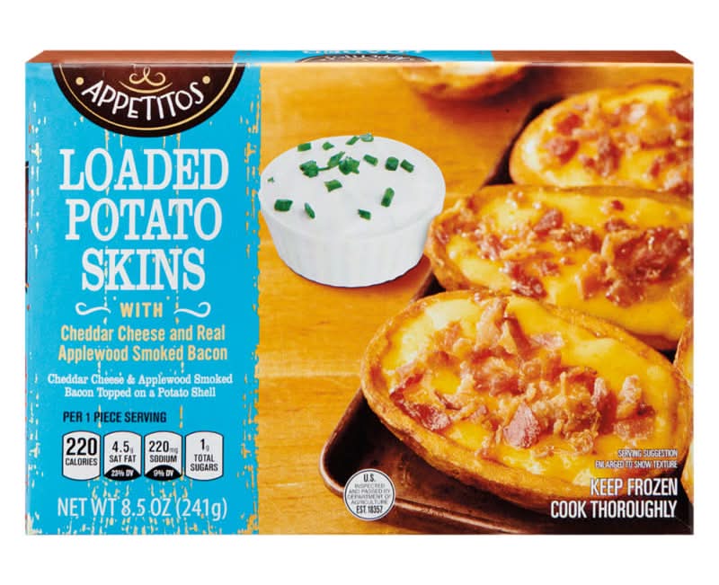 Appetitos Loaded Potato Skins, Cheddar Cheese & Applewood Smoked Bacon (8.5 oz)