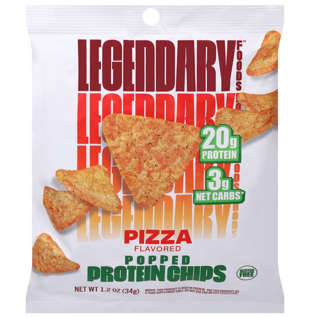 Legendary Foods Popped Protein Chips, Pizza (1.2 oz)