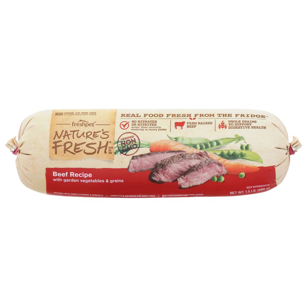 Freshpet Nature's Fresh Beef Recipe Dog Food