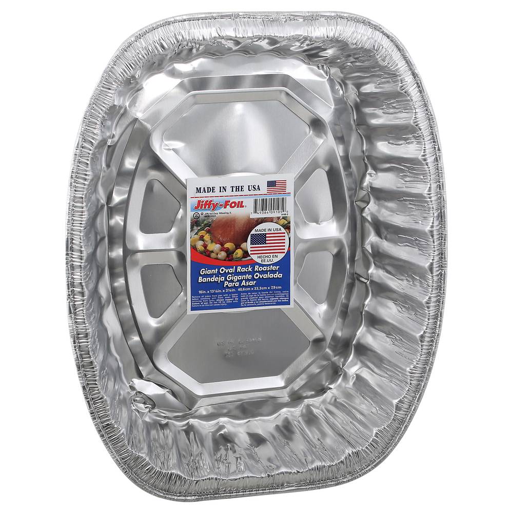 Jiffy-Foil Giant Oval Rack Roaster Pan