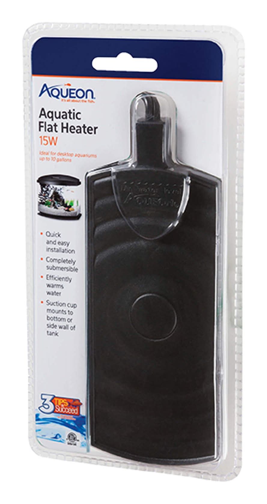 Aqueon® Flat Aquatic Heater 15-Watt (Size: 4 To 10 Gal)