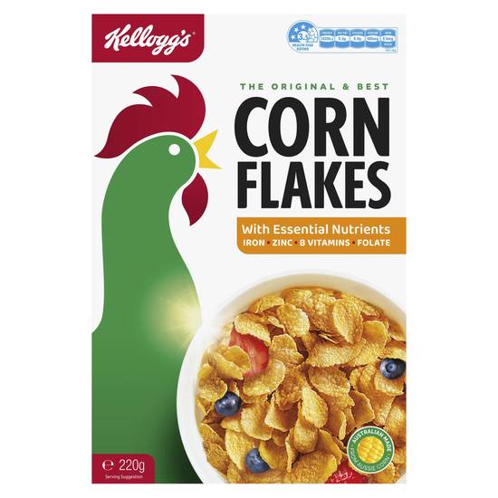 Kellogg's Corn Flakes Breakfast Cereal 220g