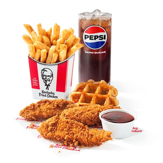 3 pc. Tenders & Waffles Combo