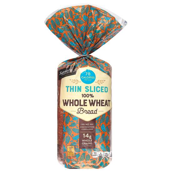 Signature Select Whole Wheat Thin Sliced Bread (18 oz)