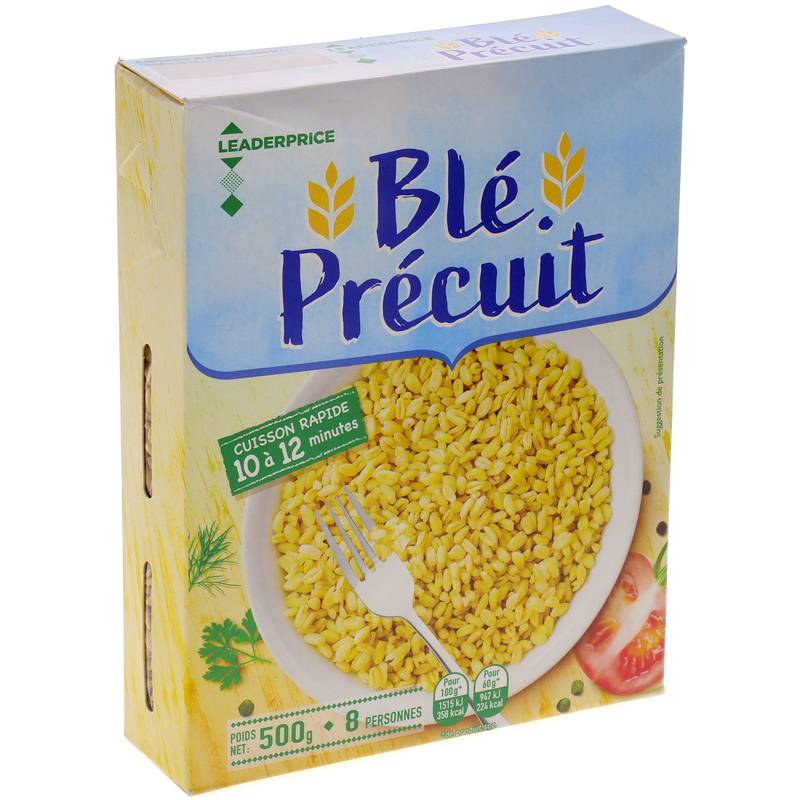 Leader Price - Blé precuit cuisson rapide (500g)