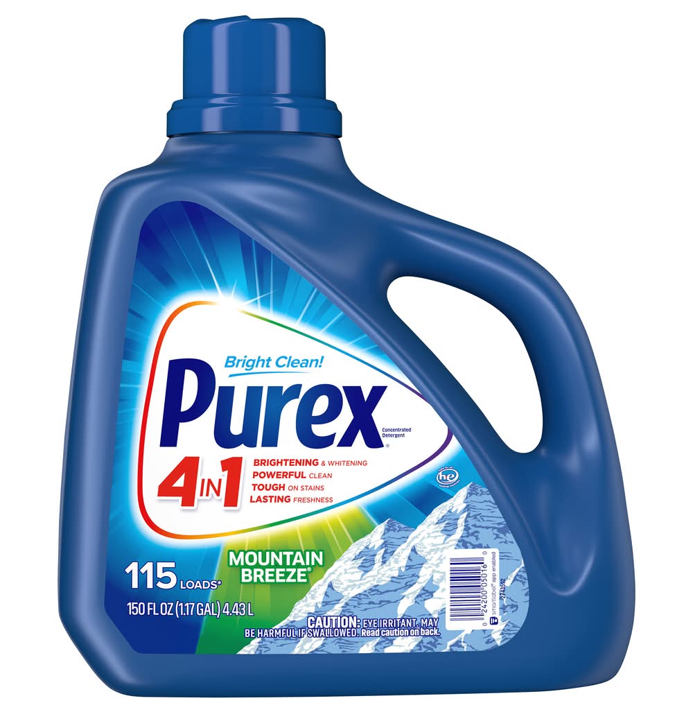 Purex Bright Clean 4 in 1 Mountain Breeze Concentrated Detergent (150 fl oz)