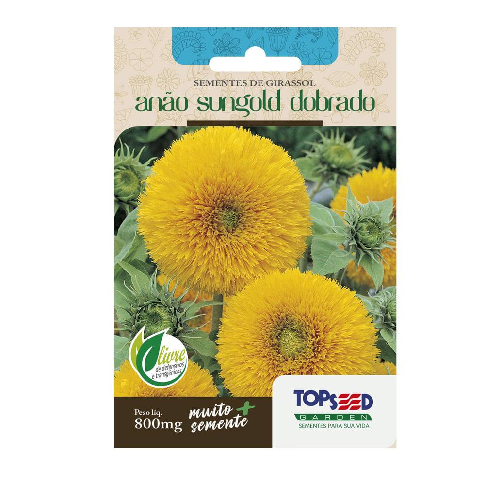 Topseed Garden · Sementes de girassol anão sungold dobrado