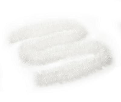 15' White 6-Ply Tinsel Garland