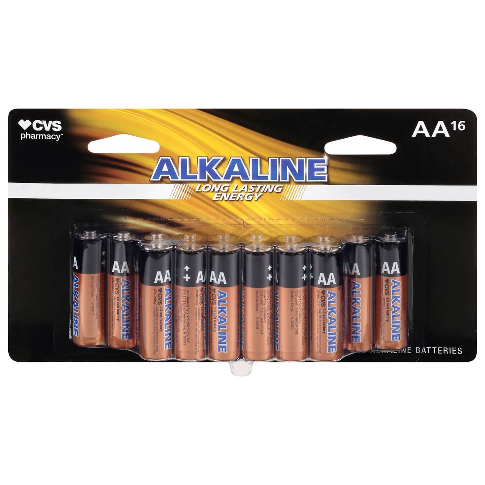 CVS Pharmacy Aa 16 Alkaline Batteries