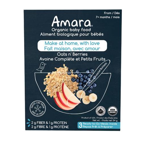 Amara Oats N' Berries Organic Baby Food (54 g)