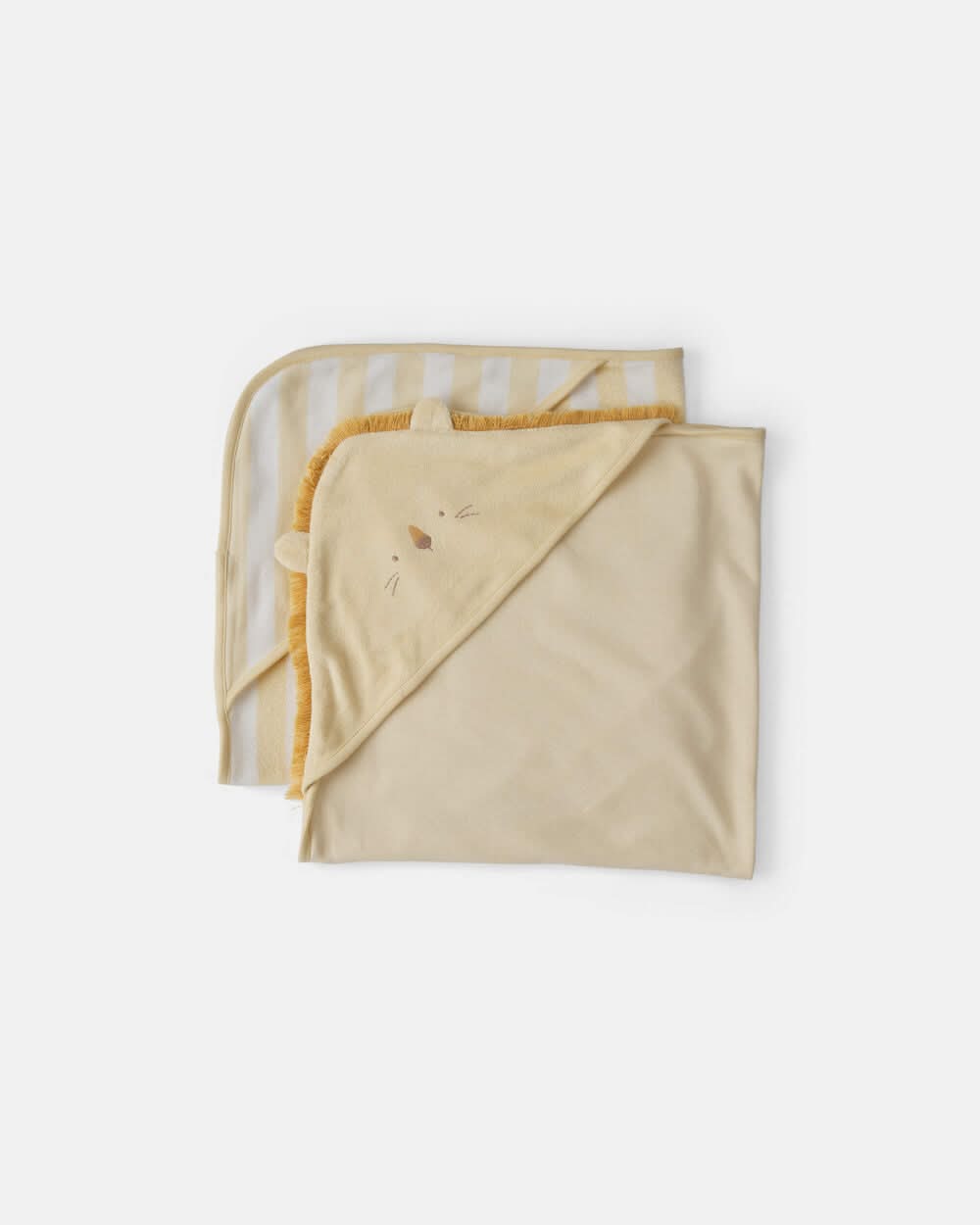 Baby 2-Pack Lion Terry Towels - Yellow - One Size