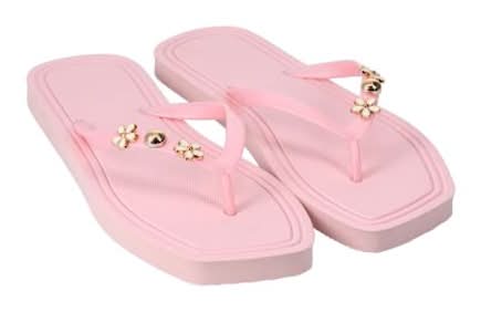 Juniors Charm Flip Flops 9/10 Pink
