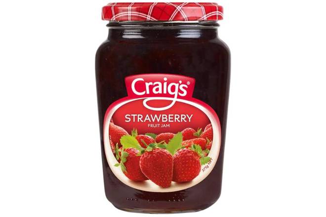 Craigs Fruit Jam Strawberry 375gm