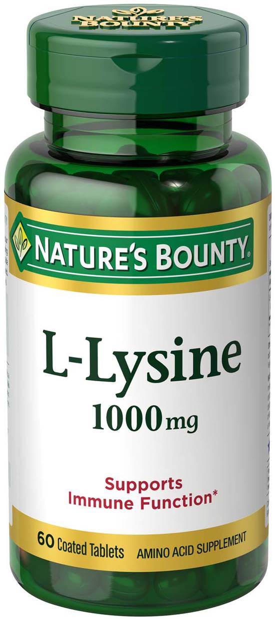 Nature's Bounty L-Lysine Tablets 1000mg, 60CT