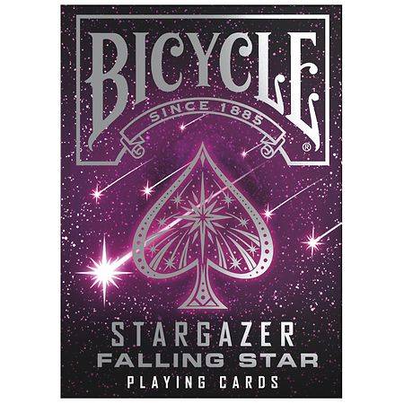 Bicycle Stargazer Falling Star Playing Cards, Black