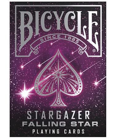 Bicycle Stargazer Falling Star Playing Cards, Black