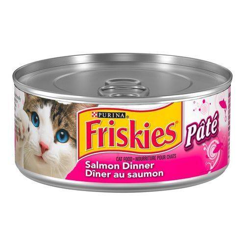Friskies Pate Salmon Dinner Wet Cat Food (156 g)
