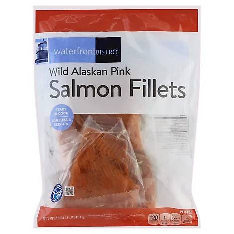 Waterfront Bistro Boneless Skin-On Salmon Fillets