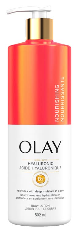 Olay lotion pour le corps nourrissante et hydratante avec acide hyaluronique - olay nourishing & hydrating body lotion (502 ml)