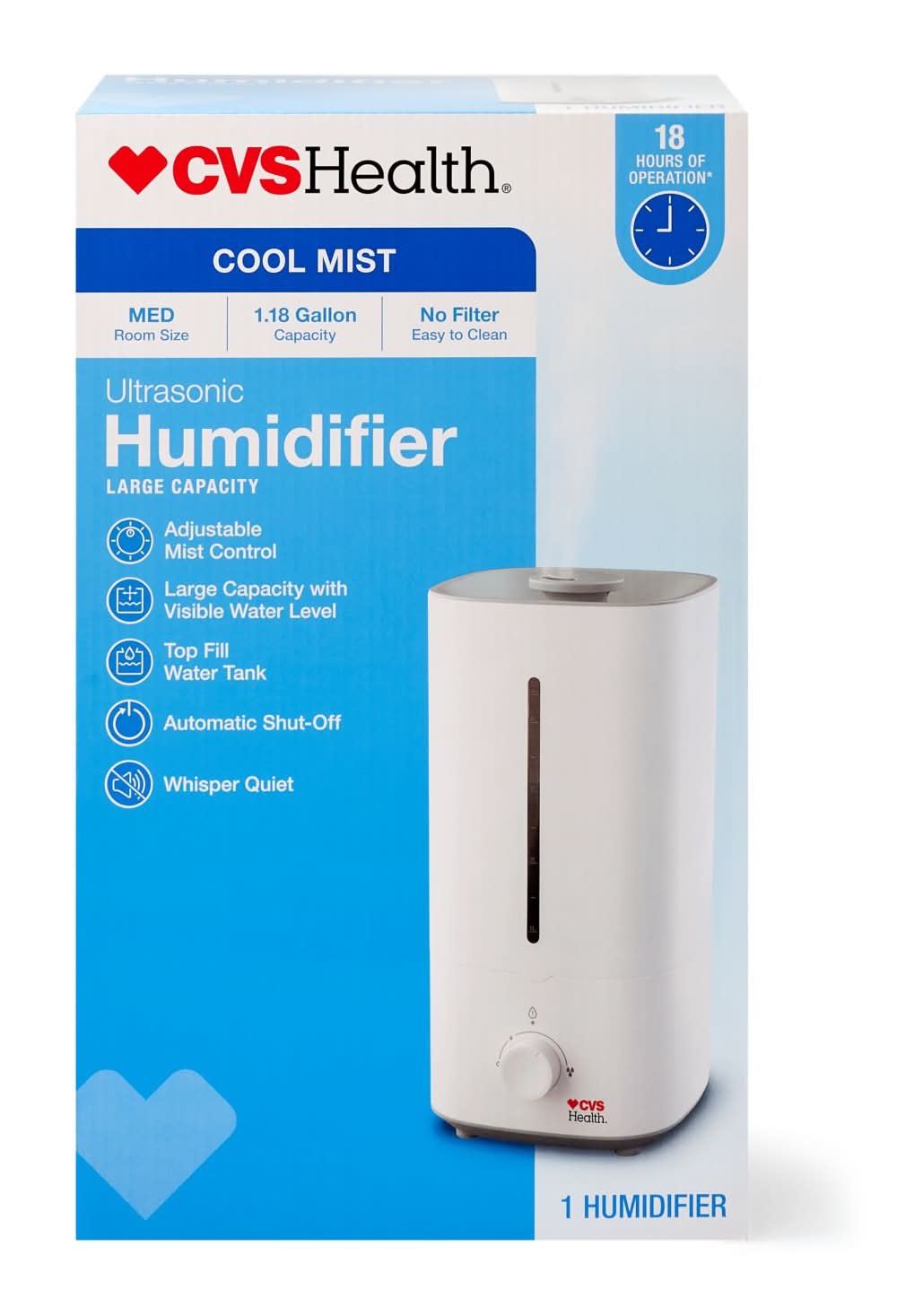 CVS Health Square Fill Humidifier