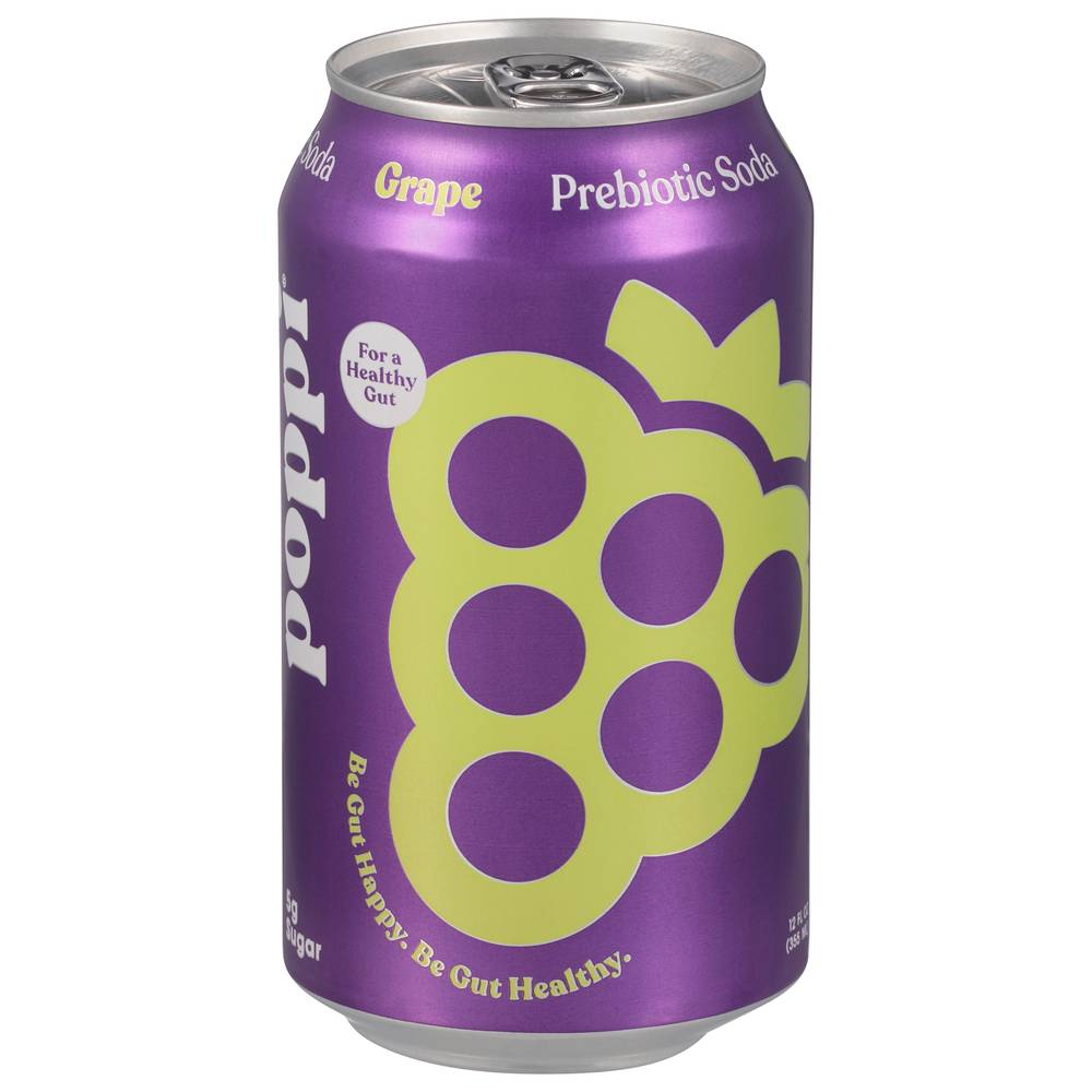 poppi Grape Prebiotic Soda (12 fl oz)