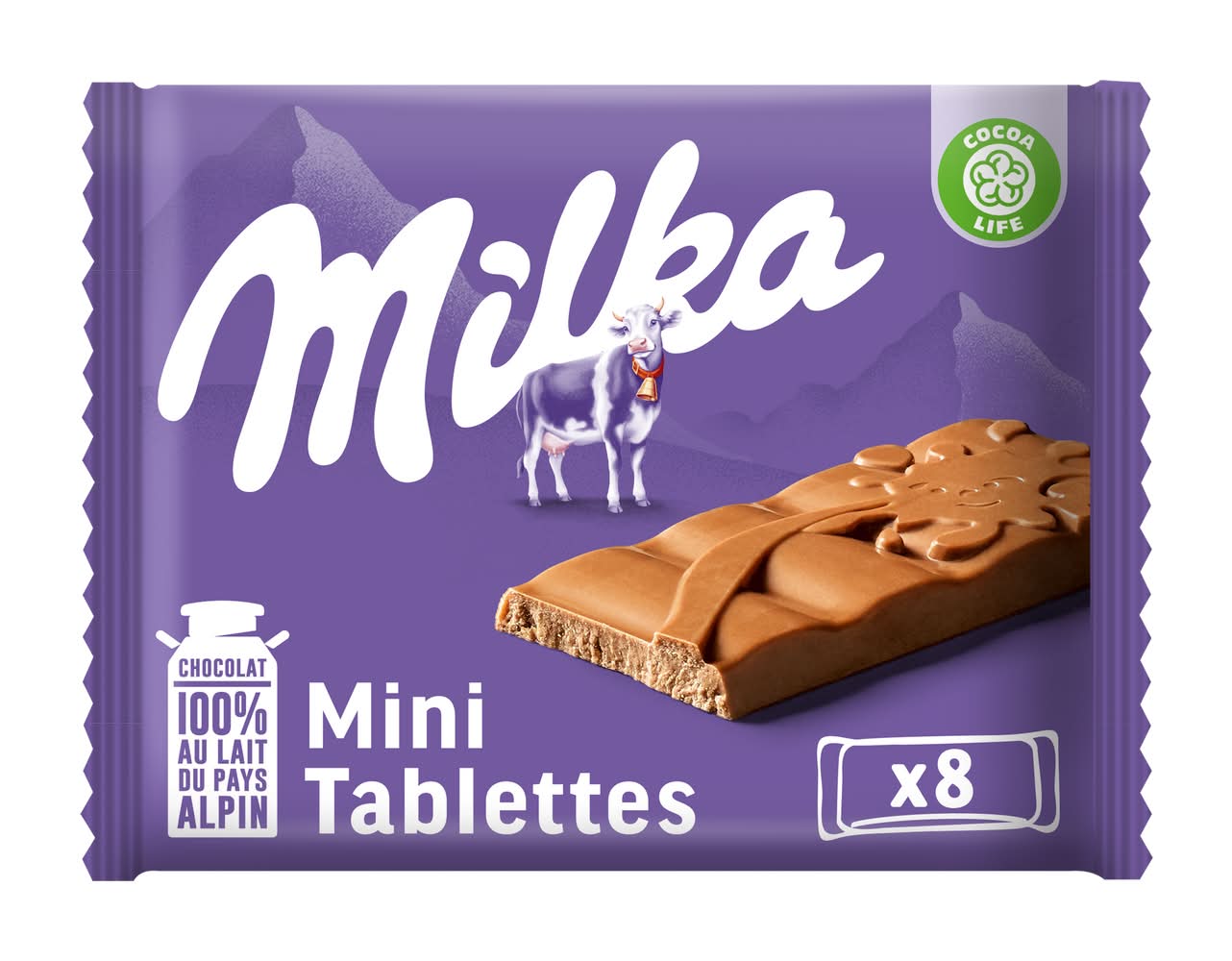 Milka - Chocolat au lait mini tablettes (200g)