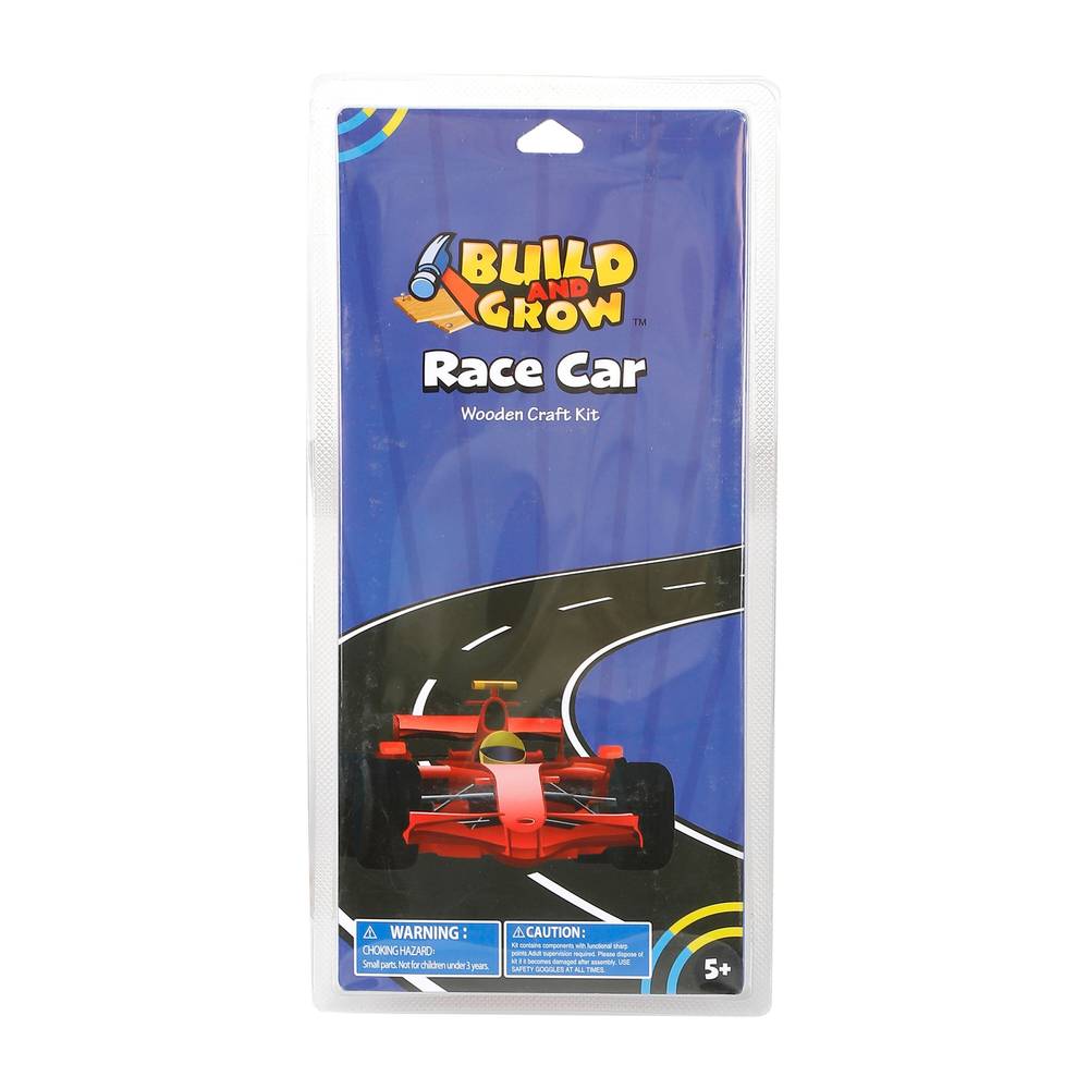 Build and Grow Kid's Open Race Car Project Kit | 64576