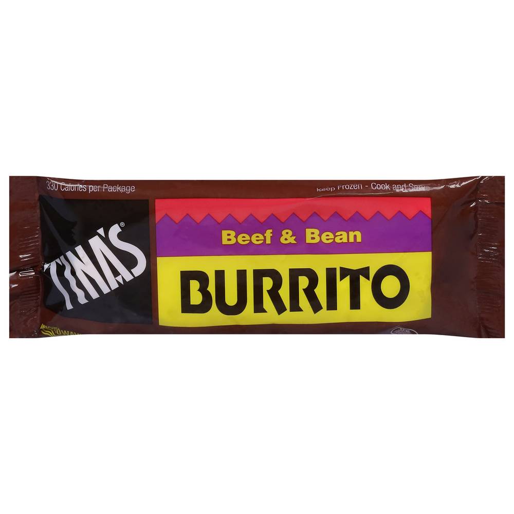 Tina's Beef and Bean Single Serve Burrito (12 ct)