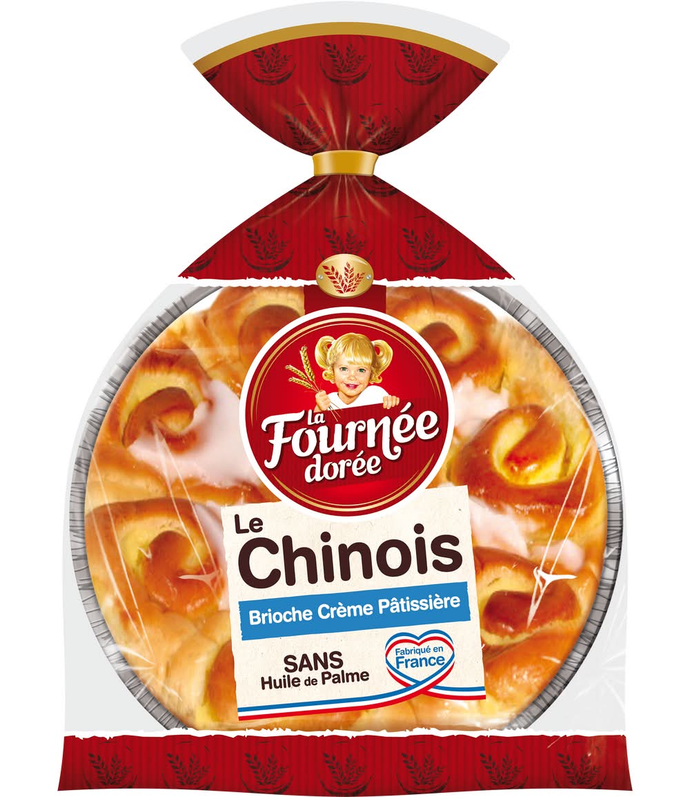 La Fournée dorée - Brioche chinois crème pâtissière (600g)
