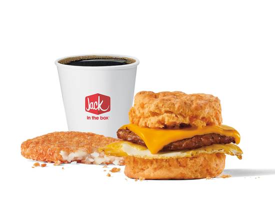 Sausage Cheddar Biscuit Breakfast Combo 