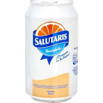 SALUTARIS Agua C/Gas Naranjada Lata 355ml