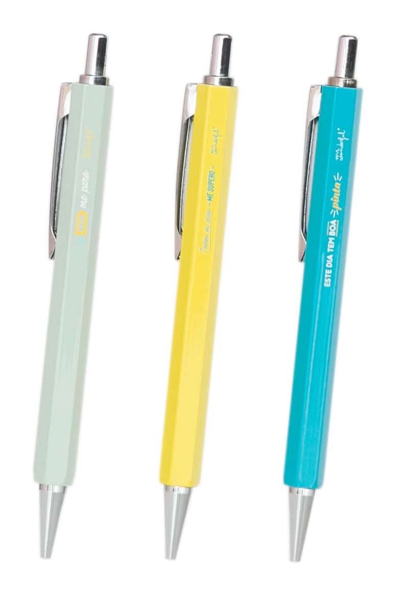 Conjunto 3 Canetas Para Escrever E Sonhar Bem