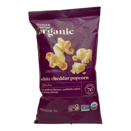 Good & Gather Organic White Cheddar Popcorn