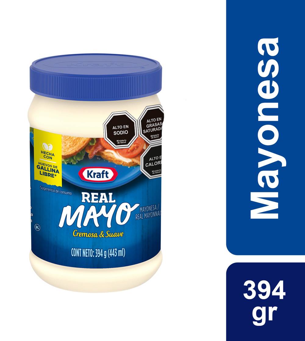 Kraft · Mayonesa real mayo (394 g)