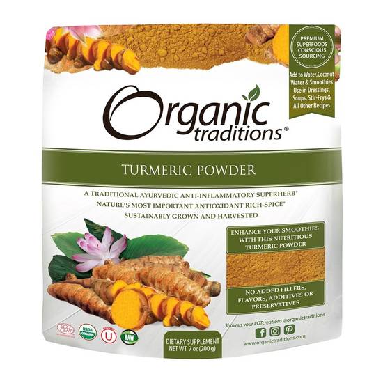 Organic Traditions Organic Turmeric Powder (200 g)