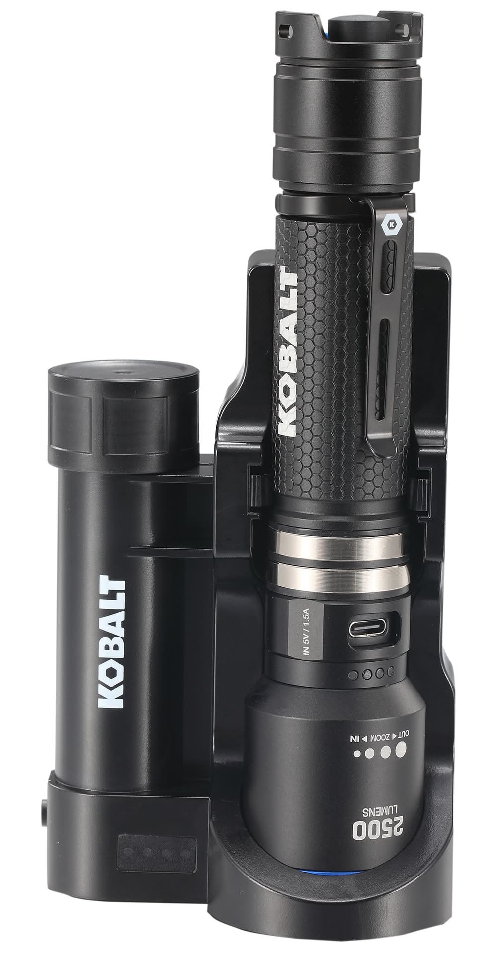 Kobalt 2500-Lumen 4 -Mode LED Rechargeable Flashlight | KFHLST2500DP