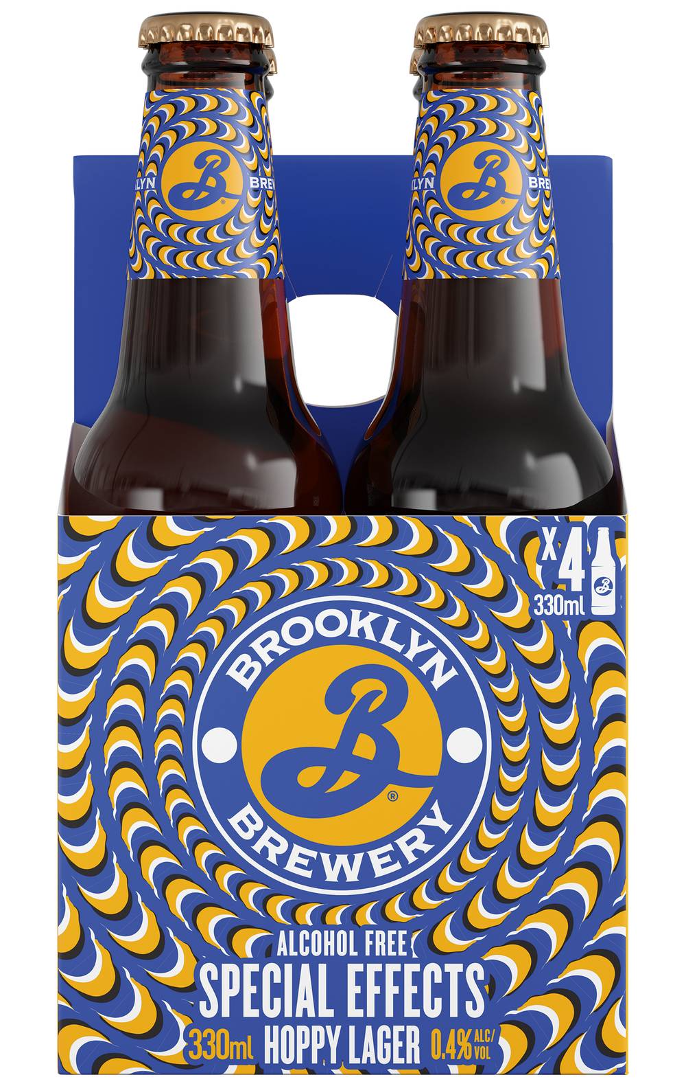 Brooklyn Gin - Bière special effects hoppy lager sans alcool (4 x 330ml)