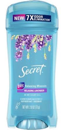 Secret Fresh Clear Gel And Deodorant For Women Relaxing Lavender 2.6oz Pack