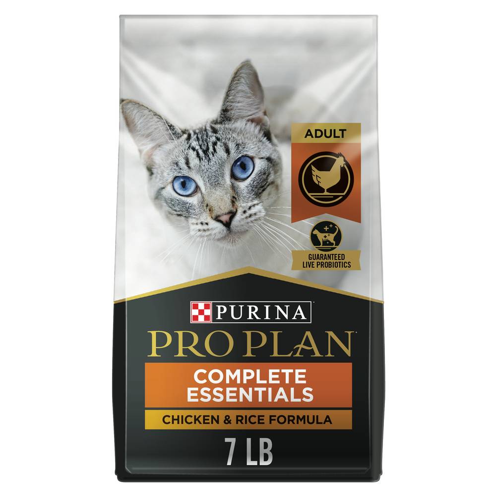 Purina Pro Plan Complete Essentials Formula Cat Food, Chicken-Rice (7 lbs)