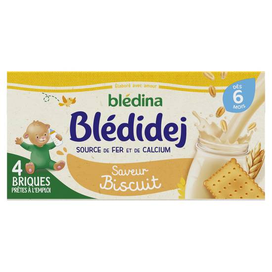 Blédina - Blédidej source de fer et de calcium dès 6 mois (biscuit)