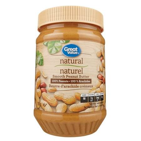 Great Value Natural Smooth Peanut Butter (750 g)