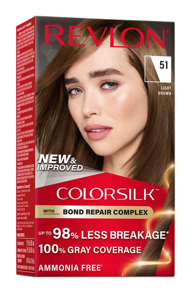 Revlon Colorsilk Permanent Hair Color - 51 Light Brown 1 Ct