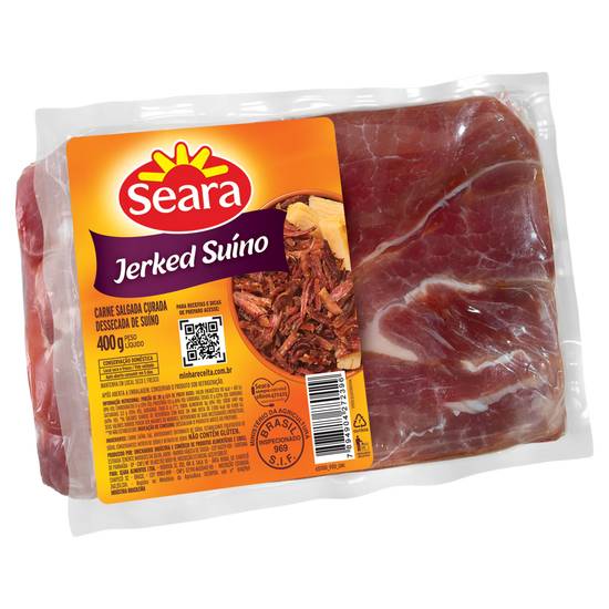 Seara carne salgada curada dessecada de suíno jerked (400 g)