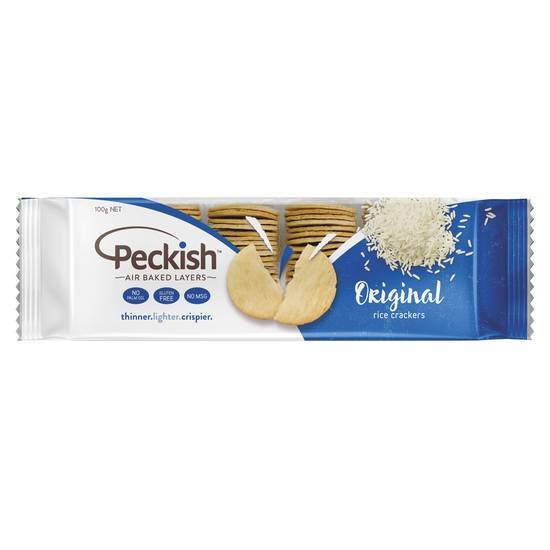 Peckish Thins Rice Crackers Original 100g